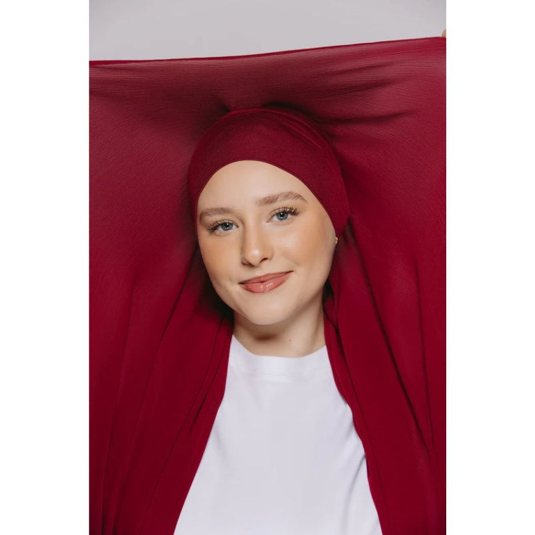 Instant Georgette Hijab with Inner Cap & Magnetic Closure Buy Any 3 or more get 15% Off - Image 10