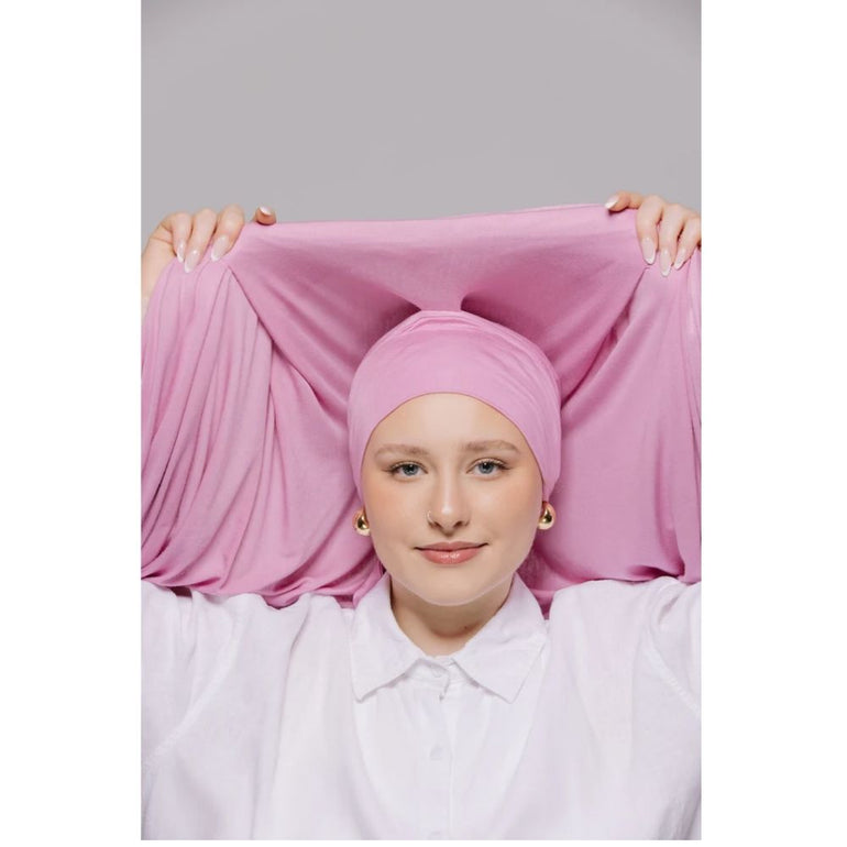 Instant Georgette Hijab with Inner Cap & Magnetic Closure Buy Any 3 or more get 15% Off - Image 2