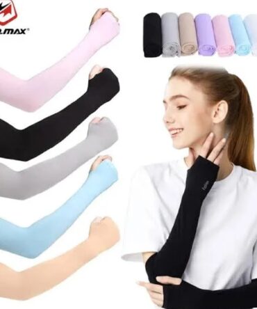 1 Pair Thumb Hole Arm Sleeves for Girls boys Women & Islamic Hijab Wearers
