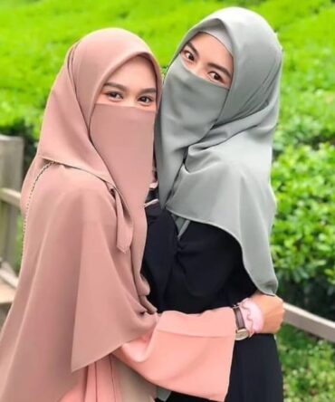 Niqab patti + Hijab Combo set