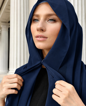 Instant Chiffon Hijab Set 3-in-1 Hijabs Scarf with Built-in Magnets and Undercap Head Wraps with Modal Cap