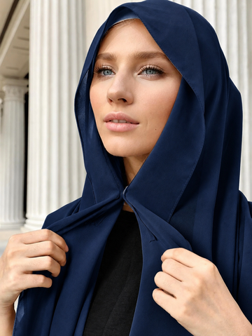 Instant Chiffon Hijab Set 3-in-1 Hijabs Scarf with Built-in Magnets and Undercap Head Wraps with Modal Cap